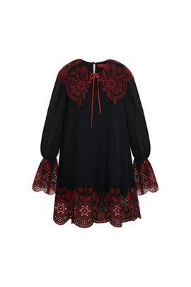 PCFG PCFG The Broderie Anglaise Edit Embroidered Detail Mini Dress