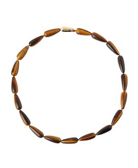 Pdpaola Pdpaola Women's Tiger Eye Drop Necklace