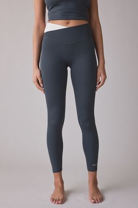P.E Nation P. E Nation Wander Asphalt Crisscross Waistband Full Length Leggings in Asphalt, Women's at Urban Outfitters