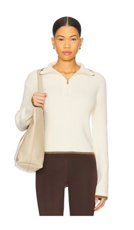 P.E Nation P.E Nation Ignite Zip Neck Knit Sweater