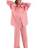 PEACHAUS PEACHAUS Chicory Striped Woven-Cotton Pajama Pants - 2