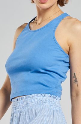 PEACHAUS PEACHAUS Teasel Ribbed Ethical-Cotton Vest