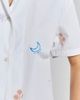 PEACHAUS PEACHAUS Telopea Embroidered Ethical-Cotton Pajama Shirt - 2