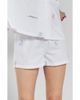 PEACHAUS PEACHAUS Tsubaki Embroidered Ethical-Cotton Pajama Shorts - 1