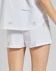 PEACHAUS PEACHAUS Tsubaki Embroidered Ethical-Cotton Pajama Shorts - 2