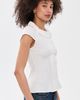 Peachy Den Peachy Den Missy Asymmetric Blouse Porcelain - 4