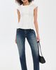 Peachy Den Peachy Den Missy Asymmetric Blouse Porcelain - 5