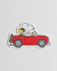 Peanuts Peanuts Snoopy & Woodstock In The Car Wood Wall Sign in Red at Urban Outfitters - 2