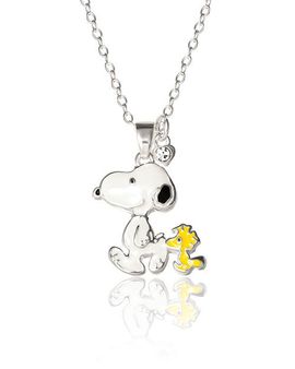 PEANUTS PEANUTS Snoopy and Woodstock 3D Pendant Necklace