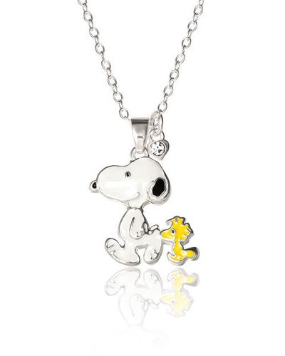 PEANUTS PEANUTS Snoopy and Woodstock 3D Pendant Necklace
