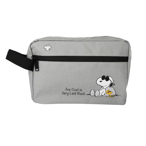 PEANUTS Peanuts Snoopy Belt Bag, Zip Waist Pack, Grey Travel Pouch 