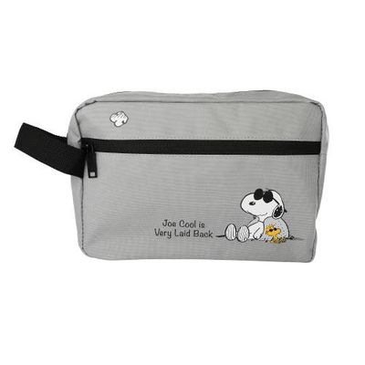 PEANUTS Peanuts Snoopy Belt Bag, Zip Waist Pack, Grey Travel Pouch 