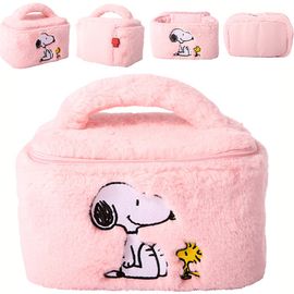 PEANUTS PEANUTS Snoopy Fluffy Cosmetic Bag for Travel