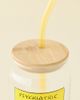 Peanuts Peanuts Snoopy Graphic To-Go Glass Tumbler in Light Yellow at Urban Outfitters - 2