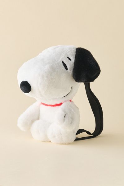 Peanuts Peanuts Snoopy Plushie Backpack Bag in White at Urban Outfitters
