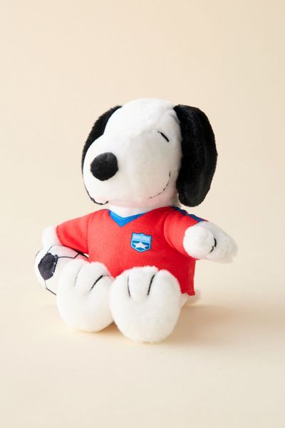 Peanuts Peanuts Soccer Snoopy 8-inch Plushie in White at Urban Outfitters