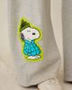 Peanuts Peanuts UO Exclusive Essential Patched Graphic Barrel Leg Sweatpant in Grey, Women's at Urban Outfitters - 4
