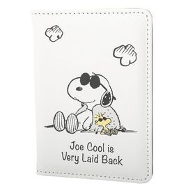 PEANUTS PEANUTS White and Black Passport Holder