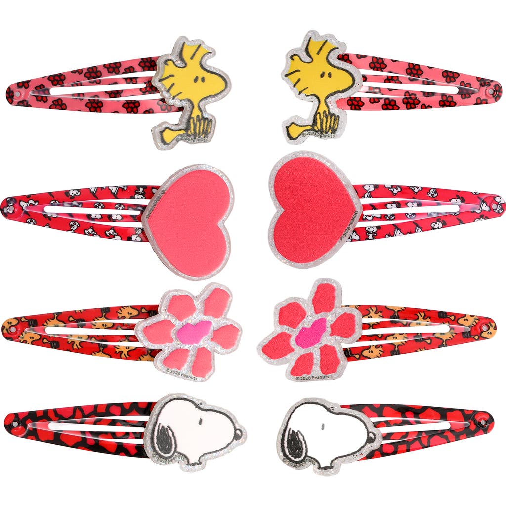 PEANUTS PEANUTS Woodstock and Snoopy Hair Clips 8-Piece Set