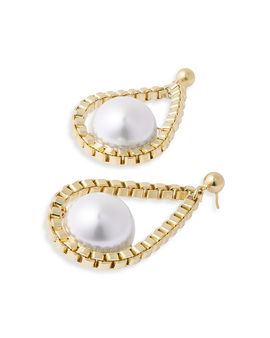 Pearl Octopuss.y Pearl Octopuss. y Chained Imitation Pear Earrings