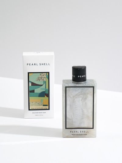 PEARL SHELL Silver Powder Moringa Body Soap [WHITE]