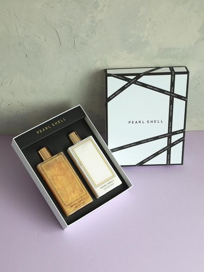 PEARL SHELL Venus Body Care Set (Soap + Serum) 350ml + 350ml