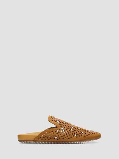 Pedro Garcia Women's Braidy Crystal & Mesh Suede Mules
