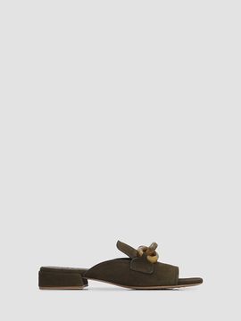 Pedro Garcia Women's Enna Chain Link Suede Mules