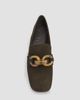 Pedro Garcia Women's Gizi Chain-Link Suede Loafers - 5