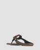 Pedro Garcia Women's Pattie Wood O-Ring Leather Sandals - 4