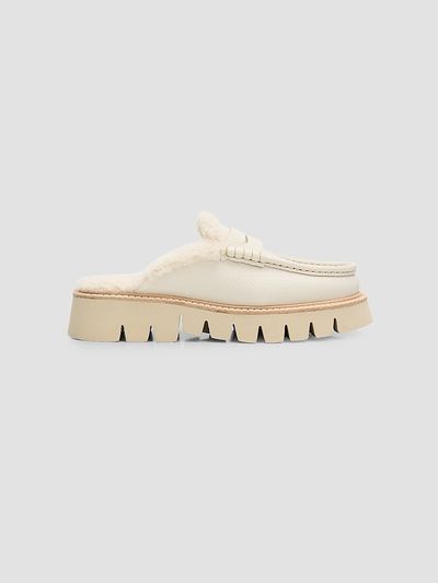 Pedro Garcia Women's Savy 35MM Shearling-Trimmed Leather Loafers