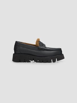 Pedro Garcia Women's Sebas Shearling-Lined Leather Loafers