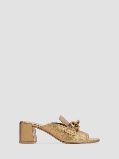 Pedro Garcia Women's Umita Chain Link 55MM Block Heel Mules