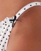 Peek & Beau Peek & Beau bikini bottoms with bow detailing in black & white polka dots-Multi - 2
