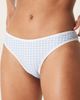 Peek & Beau Peek & Beau bikini bottoms with contrast binding in blue gingham - 2