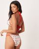 Peek & Beau Peek & Beau cherry print bikini bottoms in white - 3