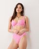 Peek & Beau Peek & Beau crinkle underwire bikini top in pink - 1