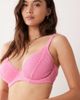 Peek & Beau Peek & Beau crinkle underwire bikini top in pink - 2