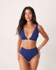 Peek & Beau Peek & Beau eyelet high rise bikini bottoms in navy - 1