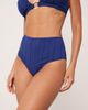 Peek & Beau Peek & Beau eyelet high rise bikini bottoms in navy - 4