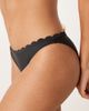Peek & Beau Peek & Beau Fuller Bust scallop high leg bikini bottom in black - 3