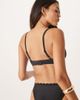 Peek & Beau Peek & Beau Fuller Bust scallop triangle bikini top in black - 4