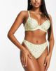 Peek & Beau Peek & Beau Fuller Bust underwired bikini top in lemon floral-Yellow - 2