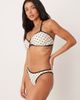 Peek & Beau Peek & Beau high rise bikini bottoms in polka dots-White - 3