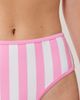 Peek & Beau Peek & Beau high waist bikini bottom in pink stripe - 4