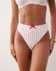 Peek & Beau Peek & Beau high waist bikini bottom in red & white polka dot - 2