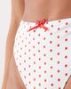 Peek & Beau Peek & Beau high waist bikini bottom in red & white polka dot - 3
