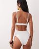 Peek & Beau Peek & Beau high waist bikini bottom in white broderie - 4