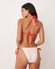 Peek & Beau Peek & Beau polka-dot print tie sides bikini bottoms in white - 3