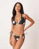 Peek & Beau Peek & Beau tieside bikini bottom in polka dot-Black - 1